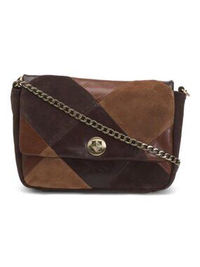 MADE IN INDIA Leather Patchwork Crossbody